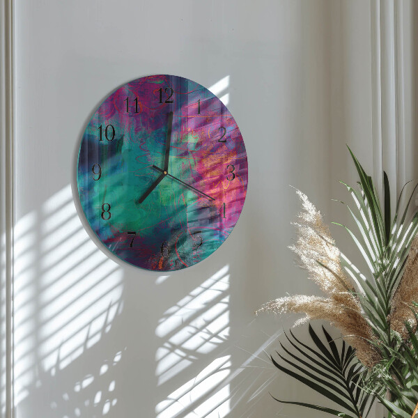 Orologio rotondo Pittura colorata