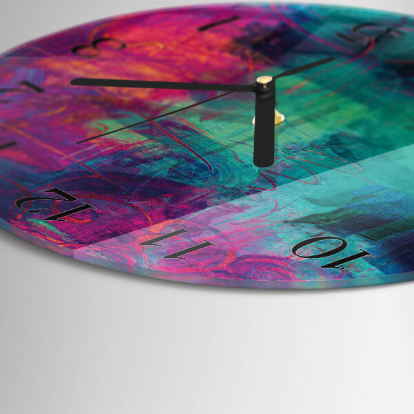 Orologio rotondo Pittura colorata