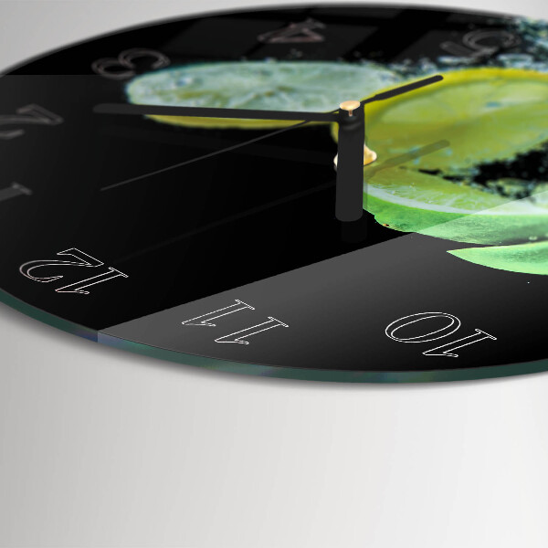 Orologio rotondo Limone e lime