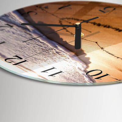 Orologio rotondo Il cuore della spiaggia