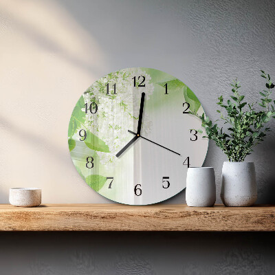 Orologio rotondo Foglie