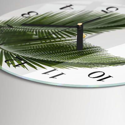 Orologio rotondo Foglie di palma