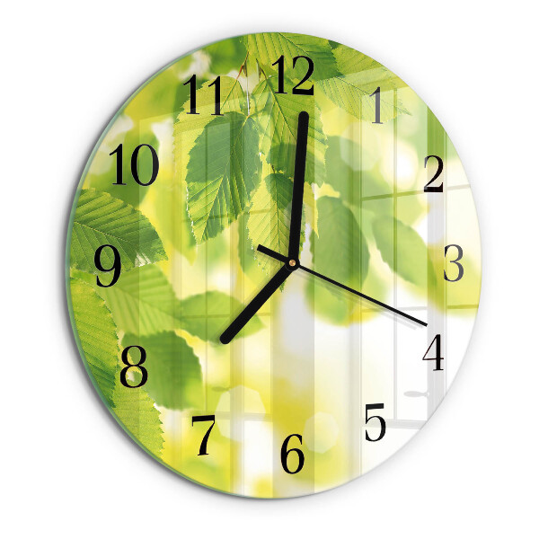 Orologio rotondo Foglie