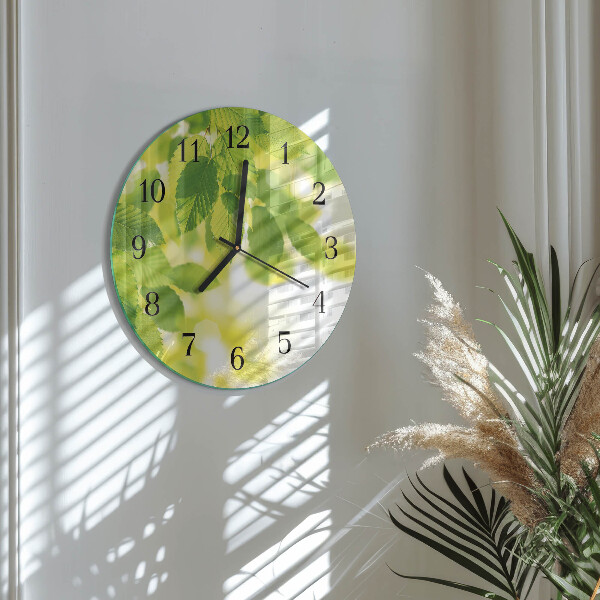 Orologio rotondo Foglie