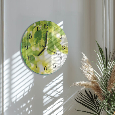 Orologio rotondo Foglie