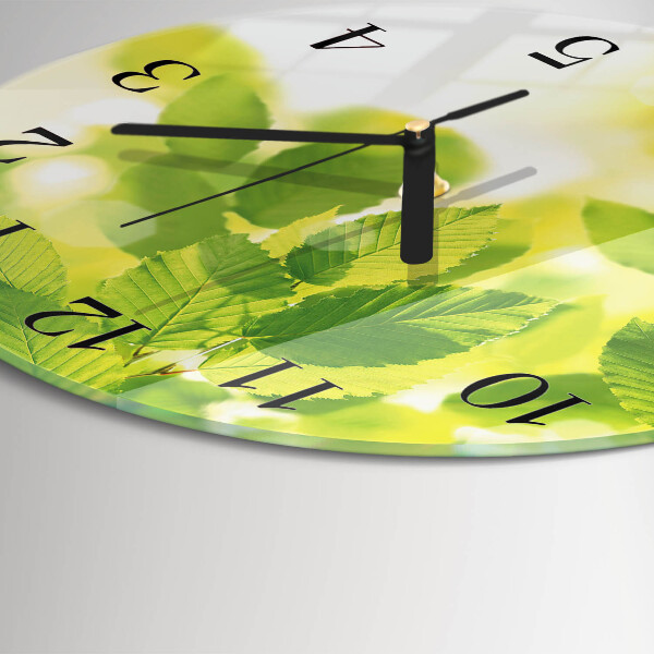 Orologio rotondo Foglie