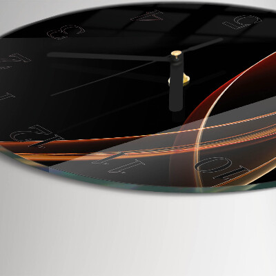 Orologio rotondo Linee astratte