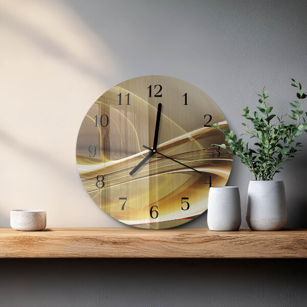 Orologio rotondo Linee astratte