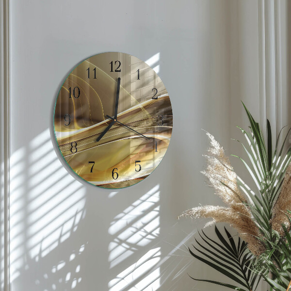 Orologio rotondo Linee astratte
