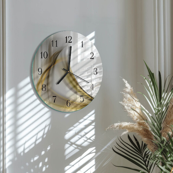 Orologio rotondo Linee astratte