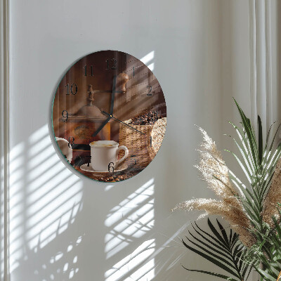 Orologio rotondo Tazza di caffè
