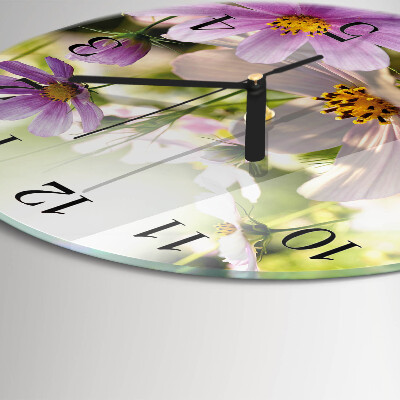 Orologio rotondo Fiori di cosmo