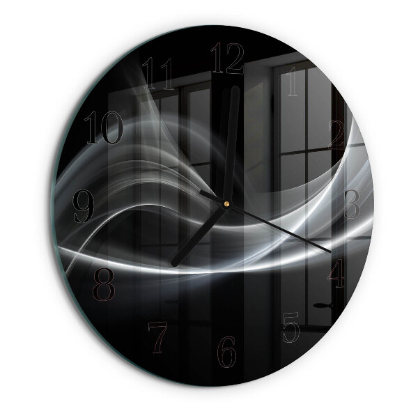 Orologio rotondo Linee astratte