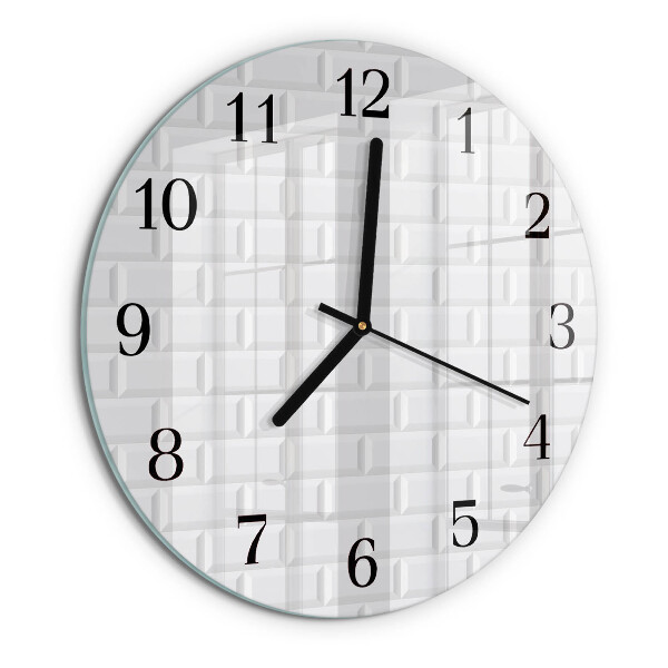 Orologio rotondo Mattone