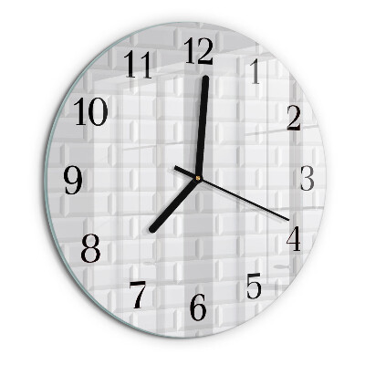 Orologio rotondo Mattone