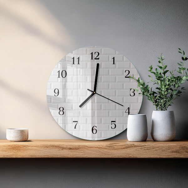 Orologio rotondo Mattone