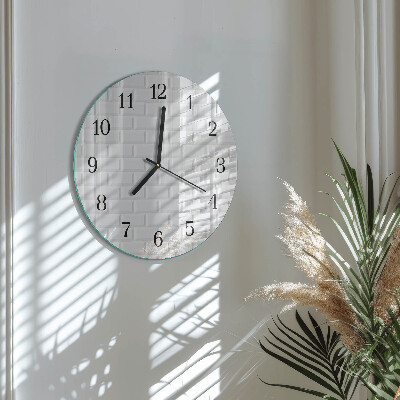 Orologio rotondo Mattone