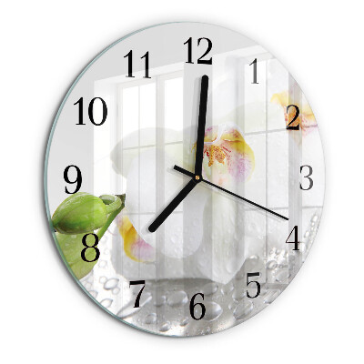 Orologio rotondo Orchidea