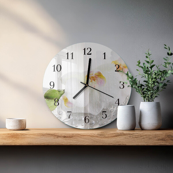 Orologio rotondo Orchidea