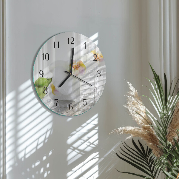 Orologio rotondo Orchidea