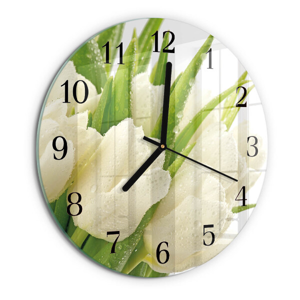 Orologio rotondo Tulipani