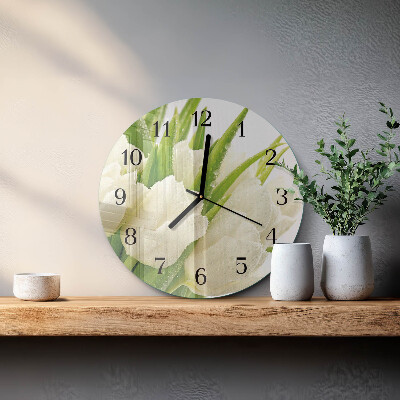 Orologio rotondo Tulipani