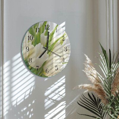 Orologio rotondo Tulipani
