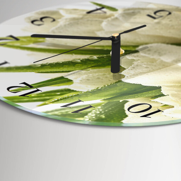Orologio rotondo Tulipani