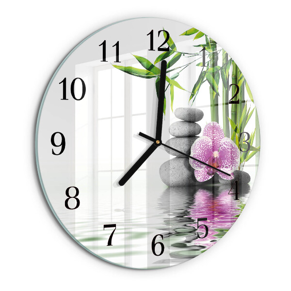 Orologio rotondo Albero fiorito