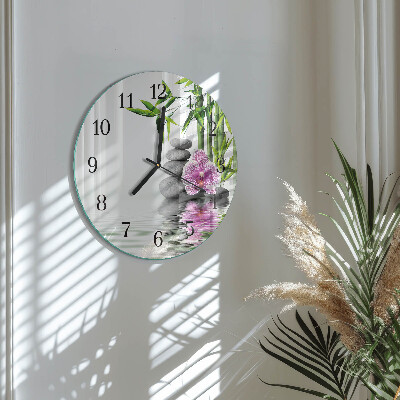Orologio rotondo Albero fiorito