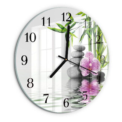 Orologio rotondo Pietre per orchidee