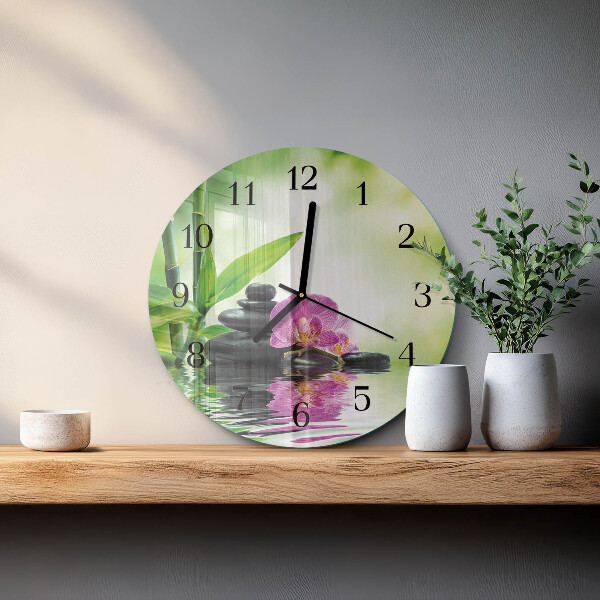 Orologio rotondo Orchidea Spa