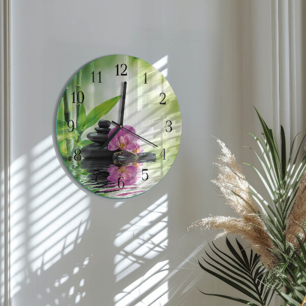 Orologio rotondo Orchidea Spa