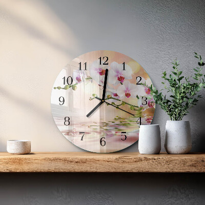 Orologio rotondo Orchidea