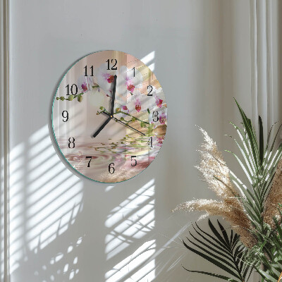 Orologio rotondo Orchidea