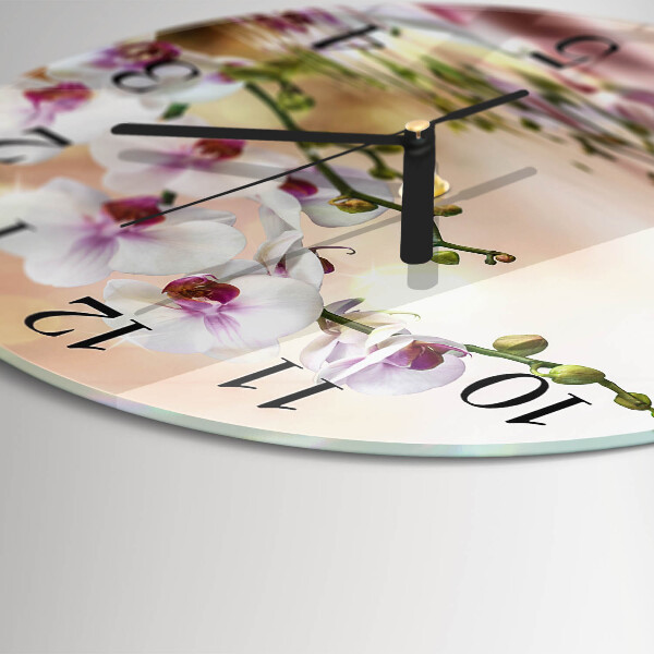 Orologio rotondo Orchidea