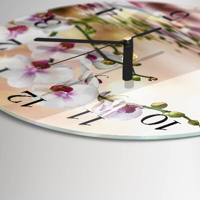 Orologio rotondo Orchidea