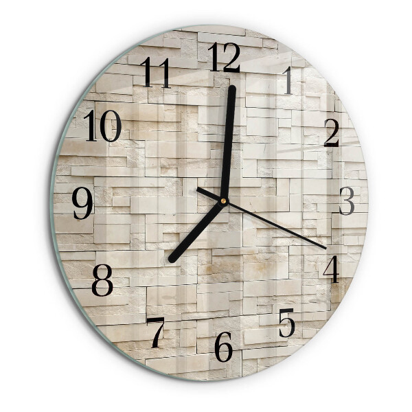 Orologio rotondo Muro di pietra