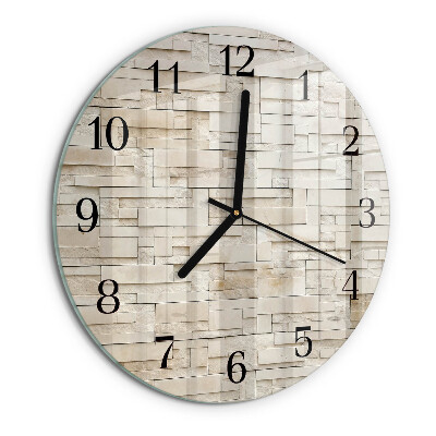 Orologio rotondo Muro di pietra
