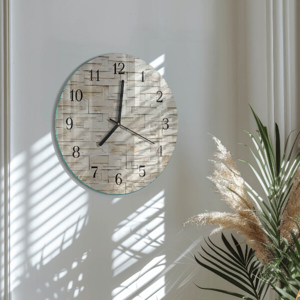 Orologio rotondo Muro di pietra