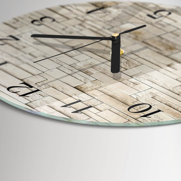 Orologio rotondo Muro di pietra