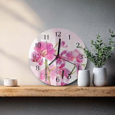 Orologio rotondo Orchidea