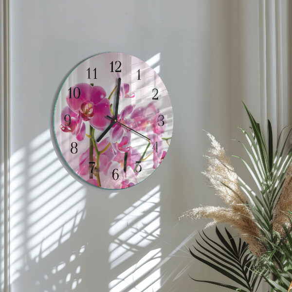 Orologio rotondo Orchidea