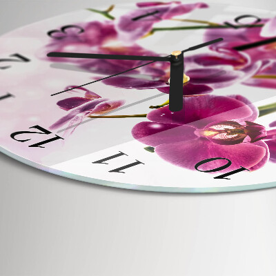 Orologio rotondo Orchidea