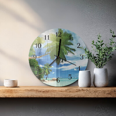 Orologio rotondo Isola delle palme