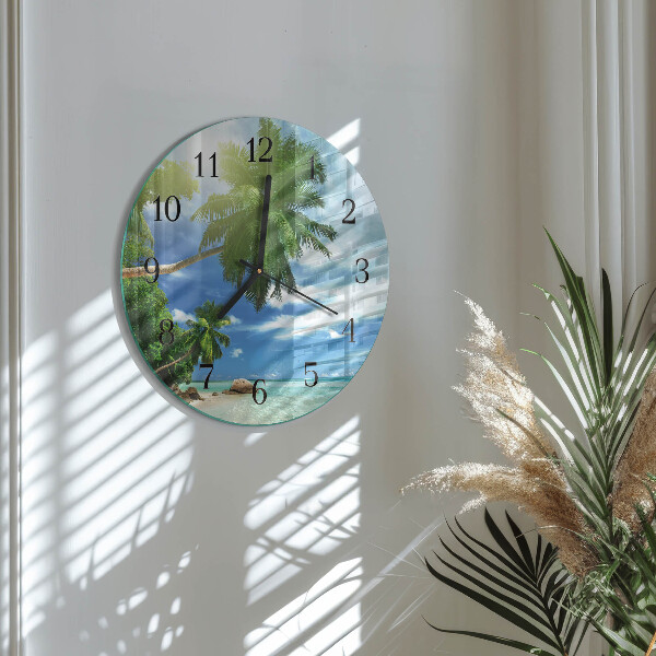 Orologio rotondo Isola delle palme