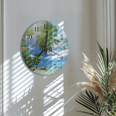 Orologio rotondo Isola delle palme