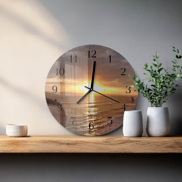 Orologio rotondo Tramonto