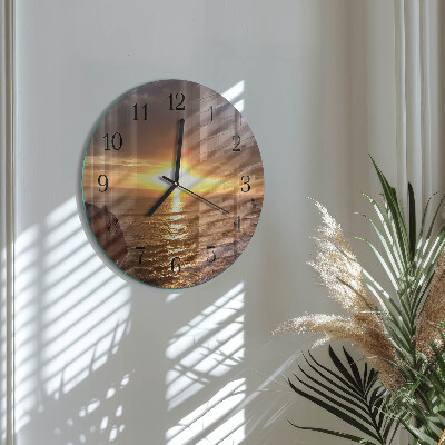 Orologio rotondo Tramonto