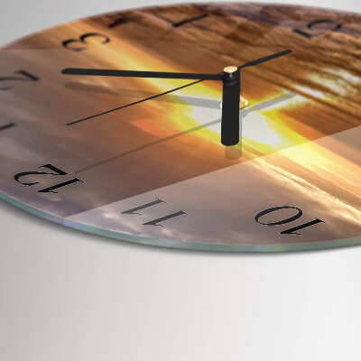Orologio rotondo Tramonto